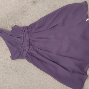 Purple chiffon dress size 2
